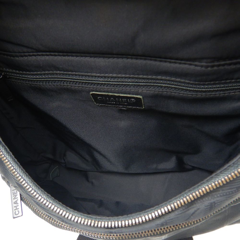 CHANEL A15958 Rucksack New Travel 2WAY Nylon Black 251381 - Picture 7 of 10